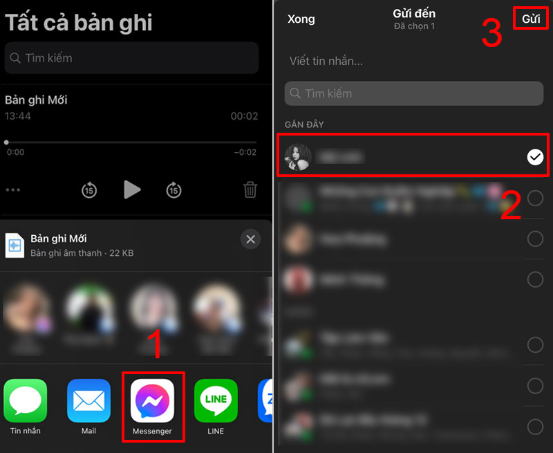 Gửi qua Messenger